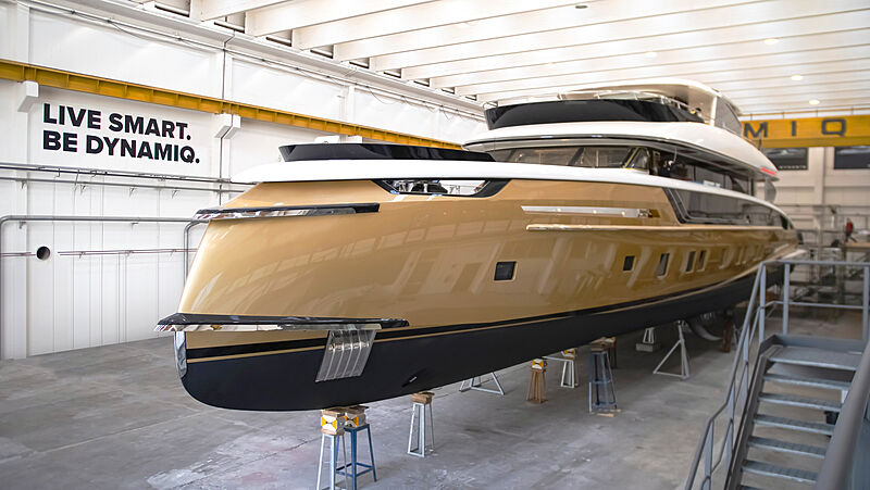 Dynamiq’s 41m flagship yacht Stefania ready for launch in Tuscany